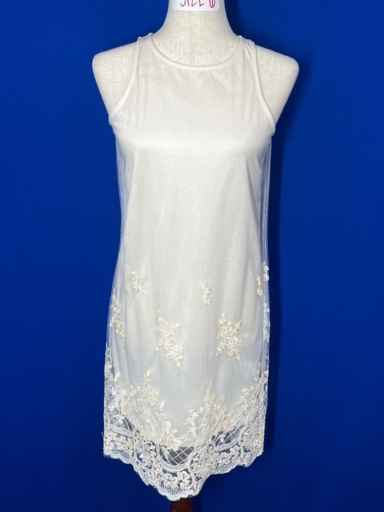 Charlotte Russe Dresses & Skirts - |•CHARLOTTE RUSSE•| Sheer Lace Overlay Dress Size Small